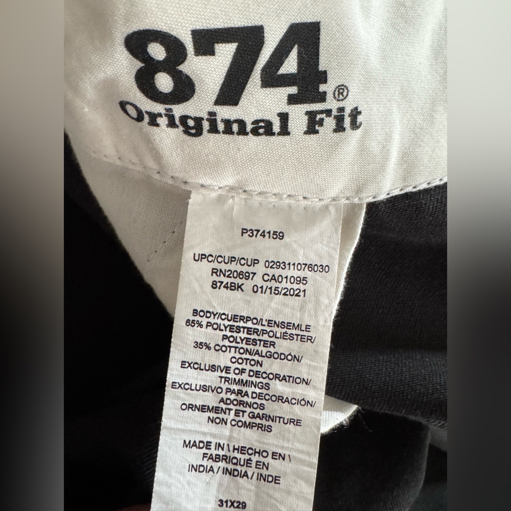 Men's Dickies Black Pants Size 31 x 29 - Picture 6 of 6